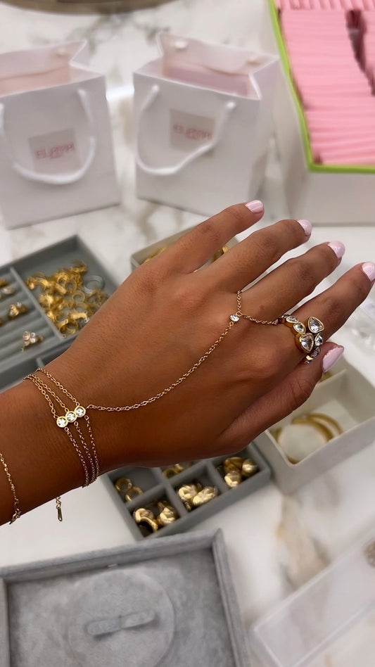 Triple Layer Hand Chain