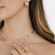 Layered Tennis Necklace