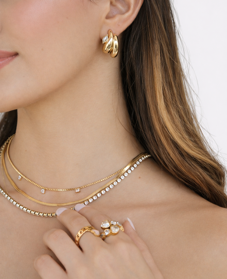 Layered Tennis Necklace