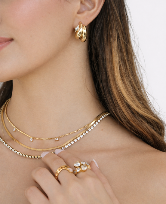 Layered Tennis Necklace