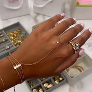 Triple Layer Hand Chain
