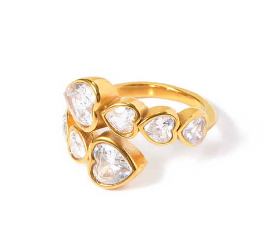 Heart Swirl Ring