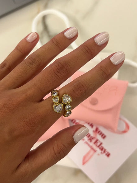 Heart Swirl Ring