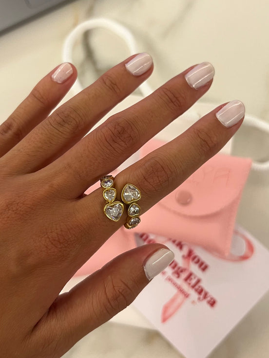 Heart Swirl Ring