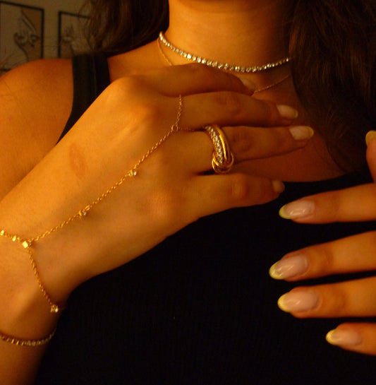 Golden Loop Ring