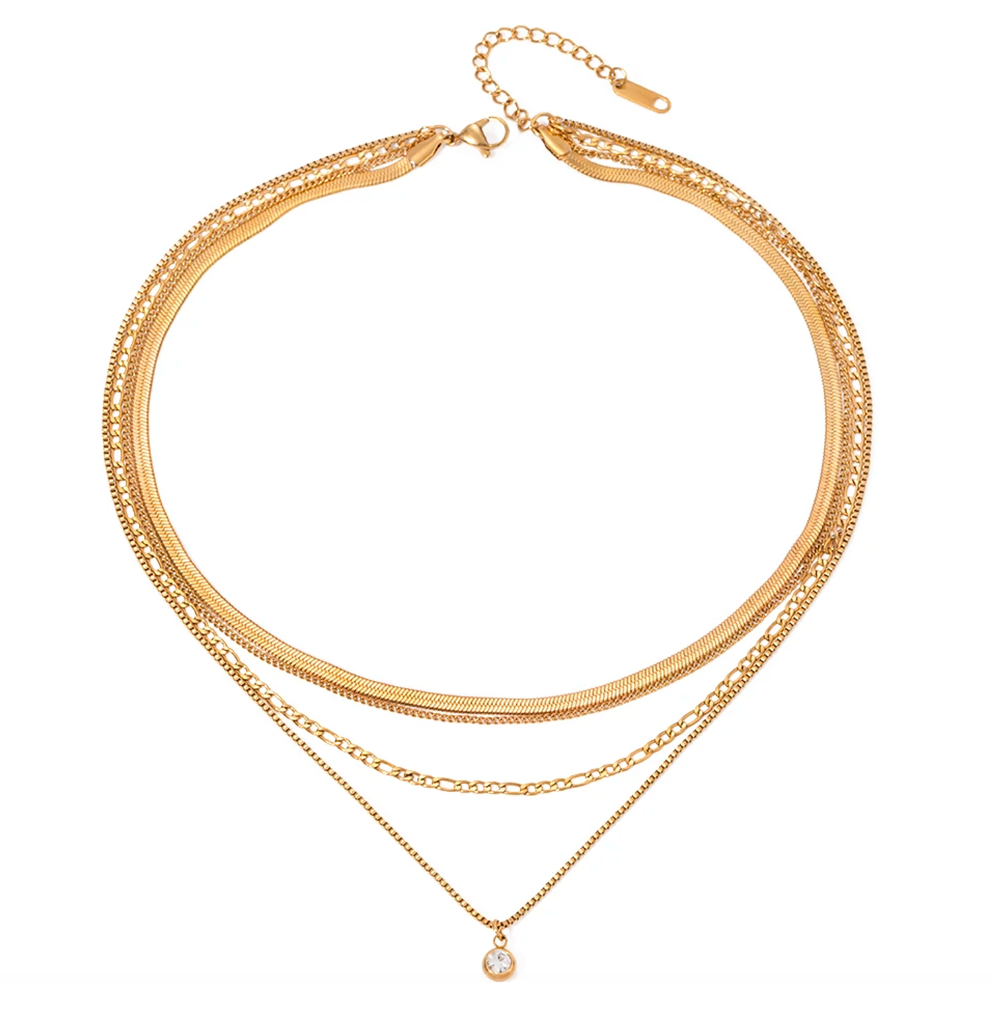 Trinity Layered Necklace