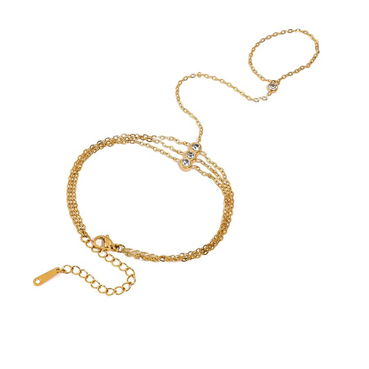 Triple Layer Hand Chain