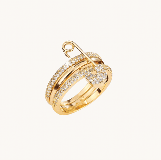Golden Pin Ring