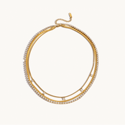 Layered Tennis Necklace