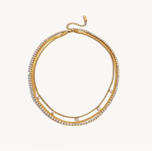 Layered Tennis Necklace