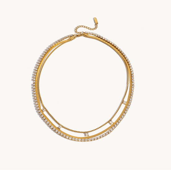 Layered Tennis Necklace