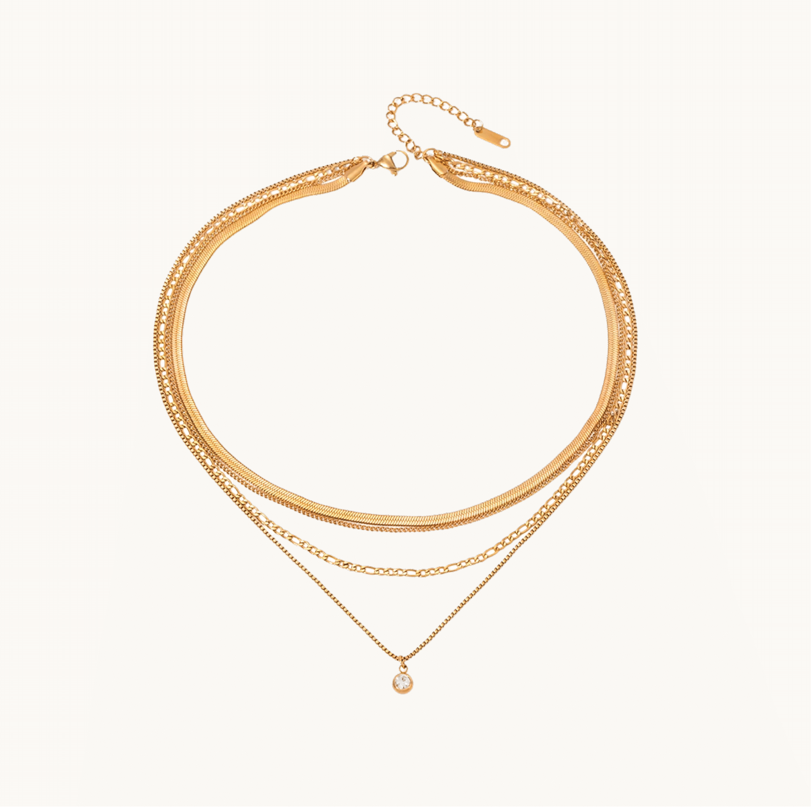 Trinity Layered Necklace