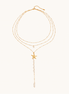 Star Drop Layered Necklace