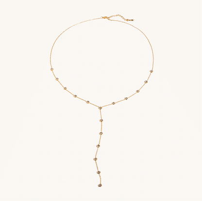 Golden Drip Y Necklace