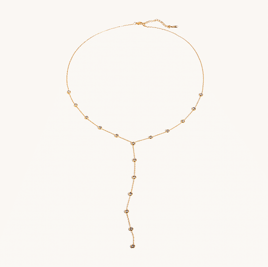 Golden Drip Y Necklace