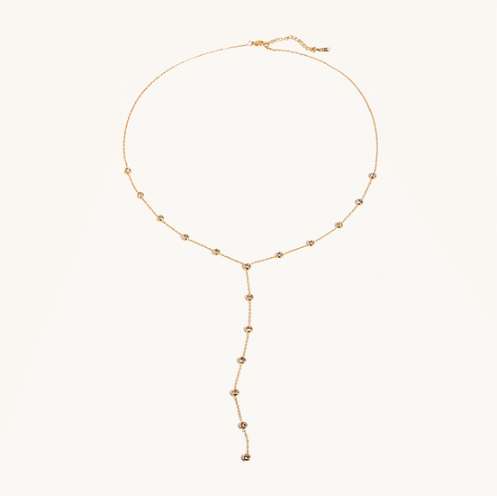 Golden Drip Y Necklace